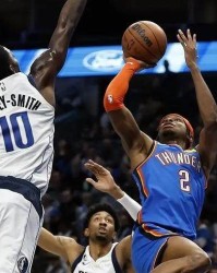 四大高阶数据排在联盟前10 SGA无悬念进全明星？